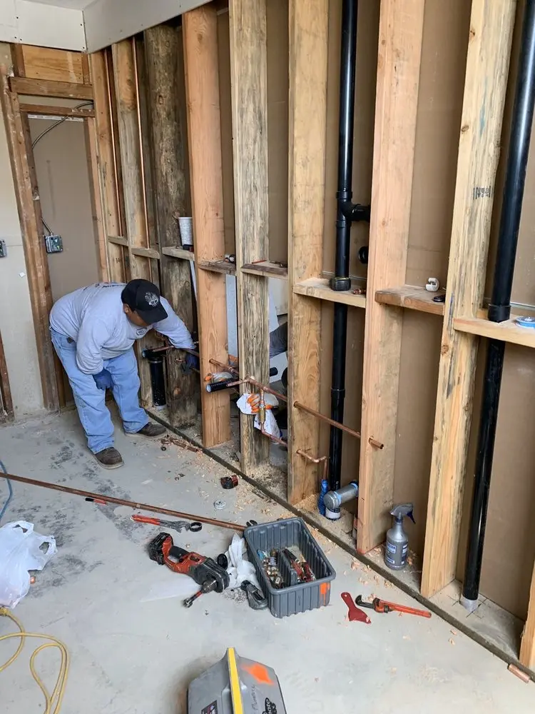 Commercial rough-in plumbing for Gas Line Repair in Pointville
